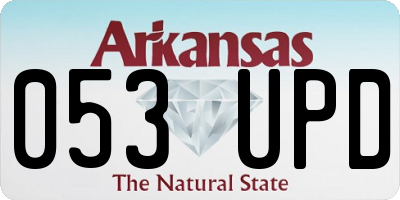 AR license plate 053UPD