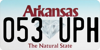 AR license plate 053UPH