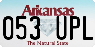AR license plate 053UPL