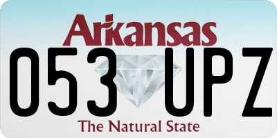 AR license plate 053UPZ