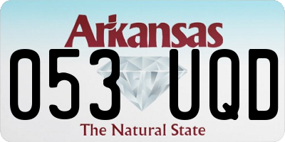AR license plate 053UQD