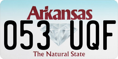 AR license plate 053UQF