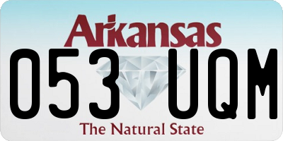 AR license plate 053UQM
