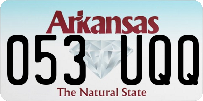AR license plate 053UQQ