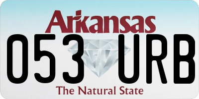 AR license plate 053URB