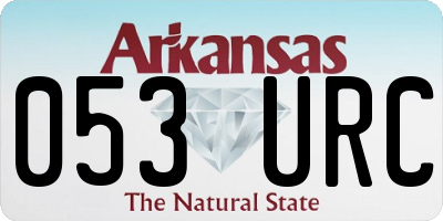 AR license plate 053URC