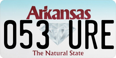 AR license plate 053URE