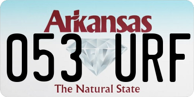 AR license plate 053URF