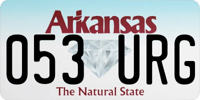 AR license plate 053URG