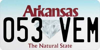 AR license plate 053VEM