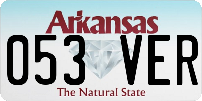AR license plate 053VER