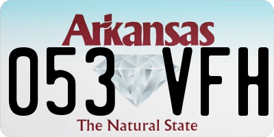 AR license plate 053VFH