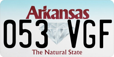 AR license plate 053VGF