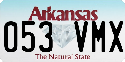 AR license plate 053VMX