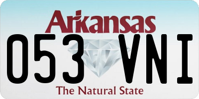 AR license plate 053VNI