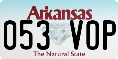 AR license plate 053VOP