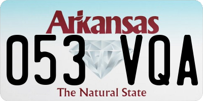 AR license plate 053VQA