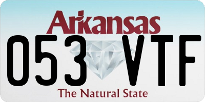 AR license plate 053VTF