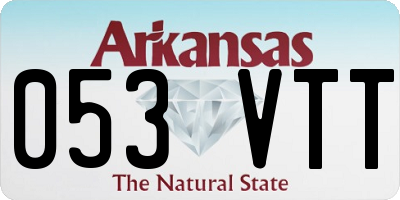 AR license plate 053VTT
