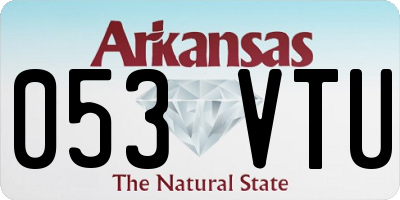 AR license plate 053VTU