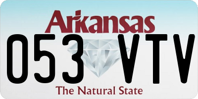 AR license plate 053VTV