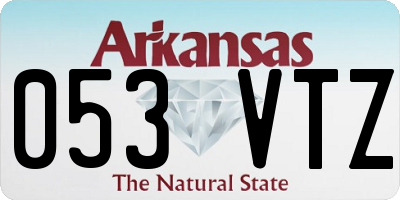AR license plate 053VTZ
