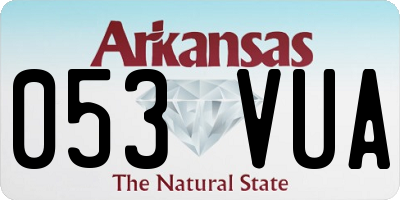 AR license plate 053VUA