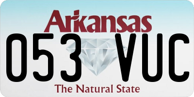 AR license plate 053VUC