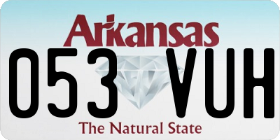 AR license plate 053VUH