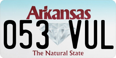 AR license plate 053VUL