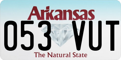 AR license plate 053VUT