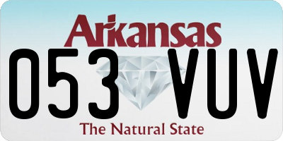 AR license plate 053VUV