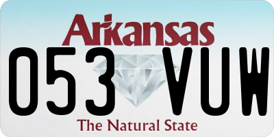 AR license plate 053VUW