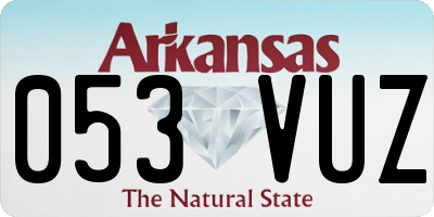 AR license plate 053VUZ
