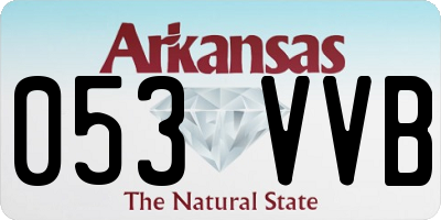 AR license plate 053VVB