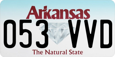 AR license plate 053VVD