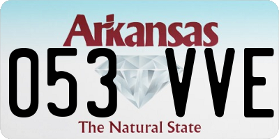 AR license plate 053VVE