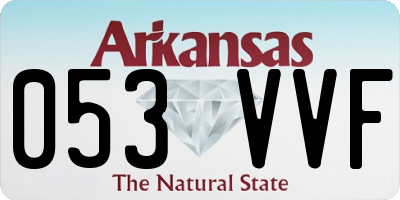 AR license plate 053VVF
