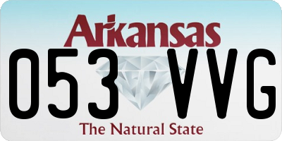 AR license plate 053VVG