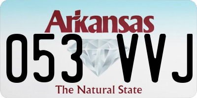 AR license plate 053VVJ
