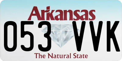 AR license plate 053VVK