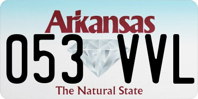 AR license plate 053VVL