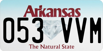 AR license plate 053VVM