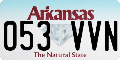 AR license plate 053VVN