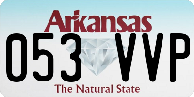 AR license plate 053VVP