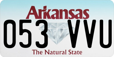 AR license plate 053VVU