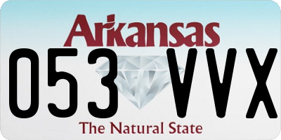 AR license plate 053VVX
