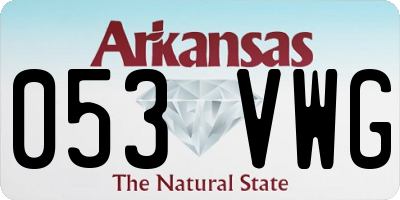 AR license plate 053VWG