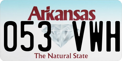 AR license plate 053VWH
