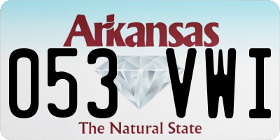 AR license plate 053VWI